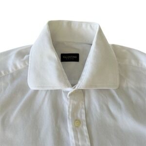 Valentino Roma Men's White Long Sleeve Dress Shirt Size 15.5 Formal Wear